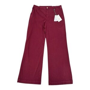 Cosmic Blue Love Pants Womens Size 31 Wide Leg Windsor Wine Stretch